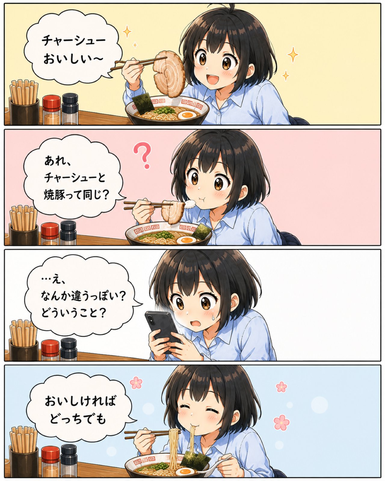 【四コマ】チャーシュー迷子