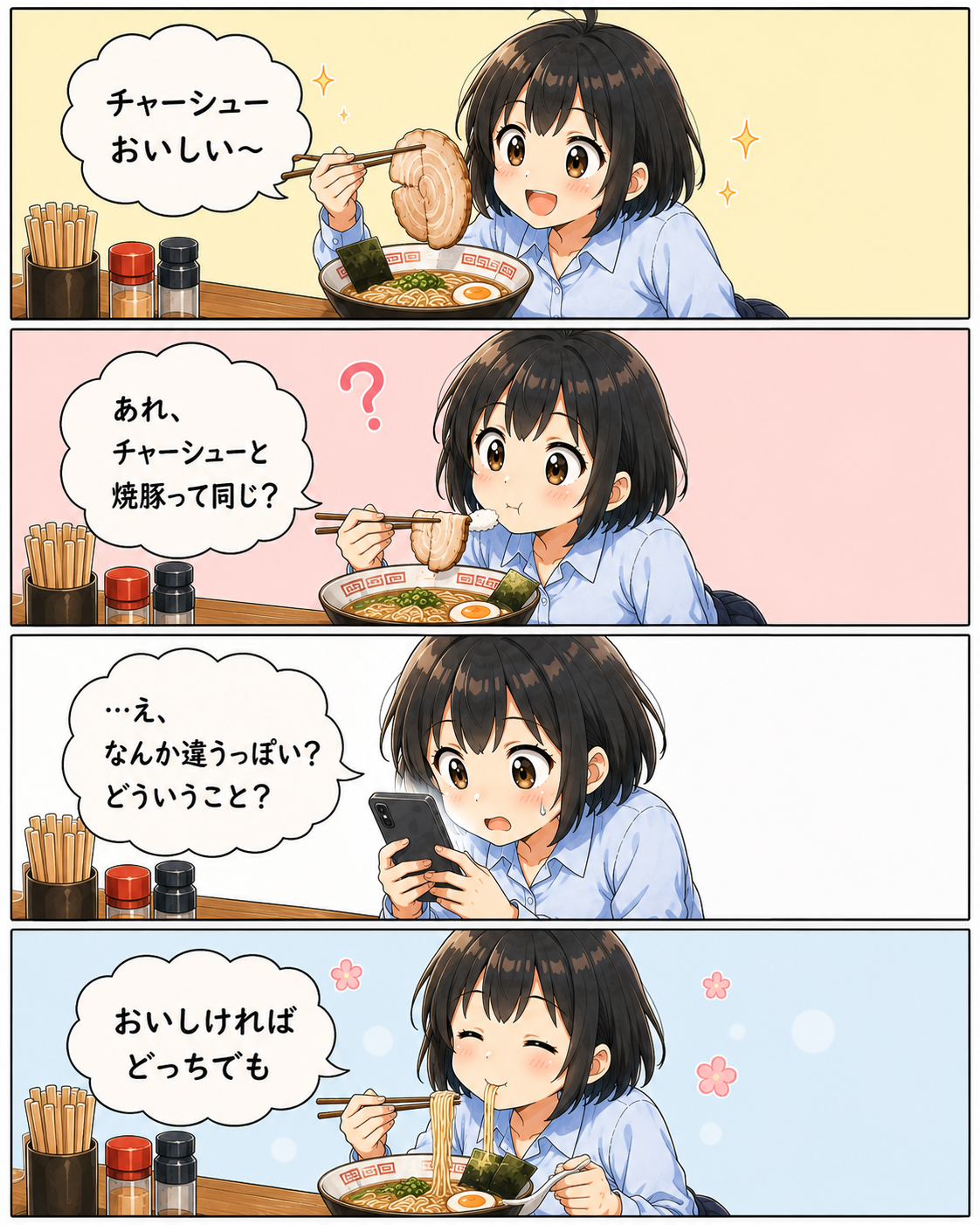 【四コマ】チャーシュー迷子