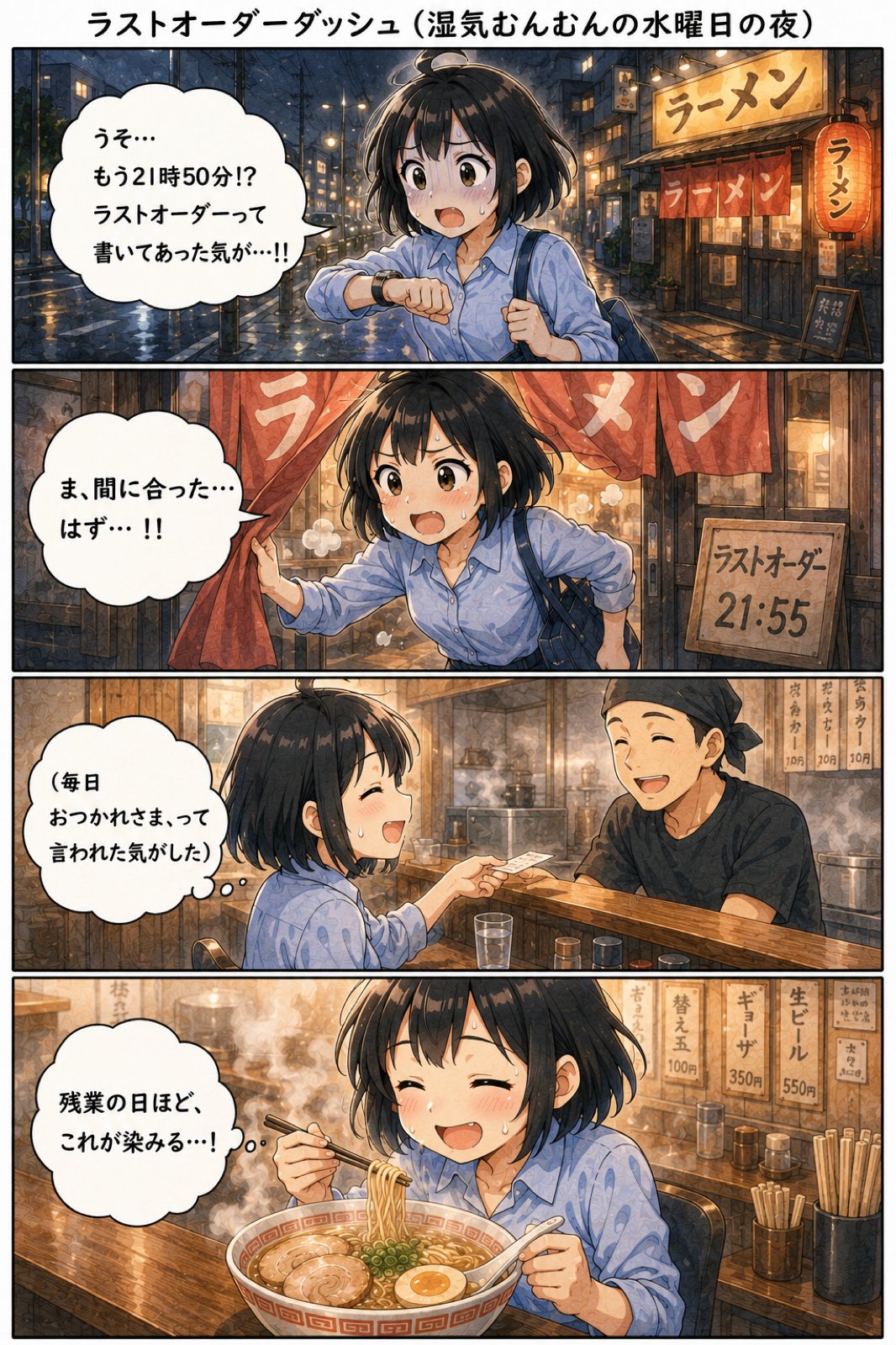 【四コマ】閉店ギリギリ