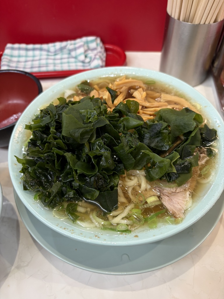 なぎちゃんラーメン わかめトッピング